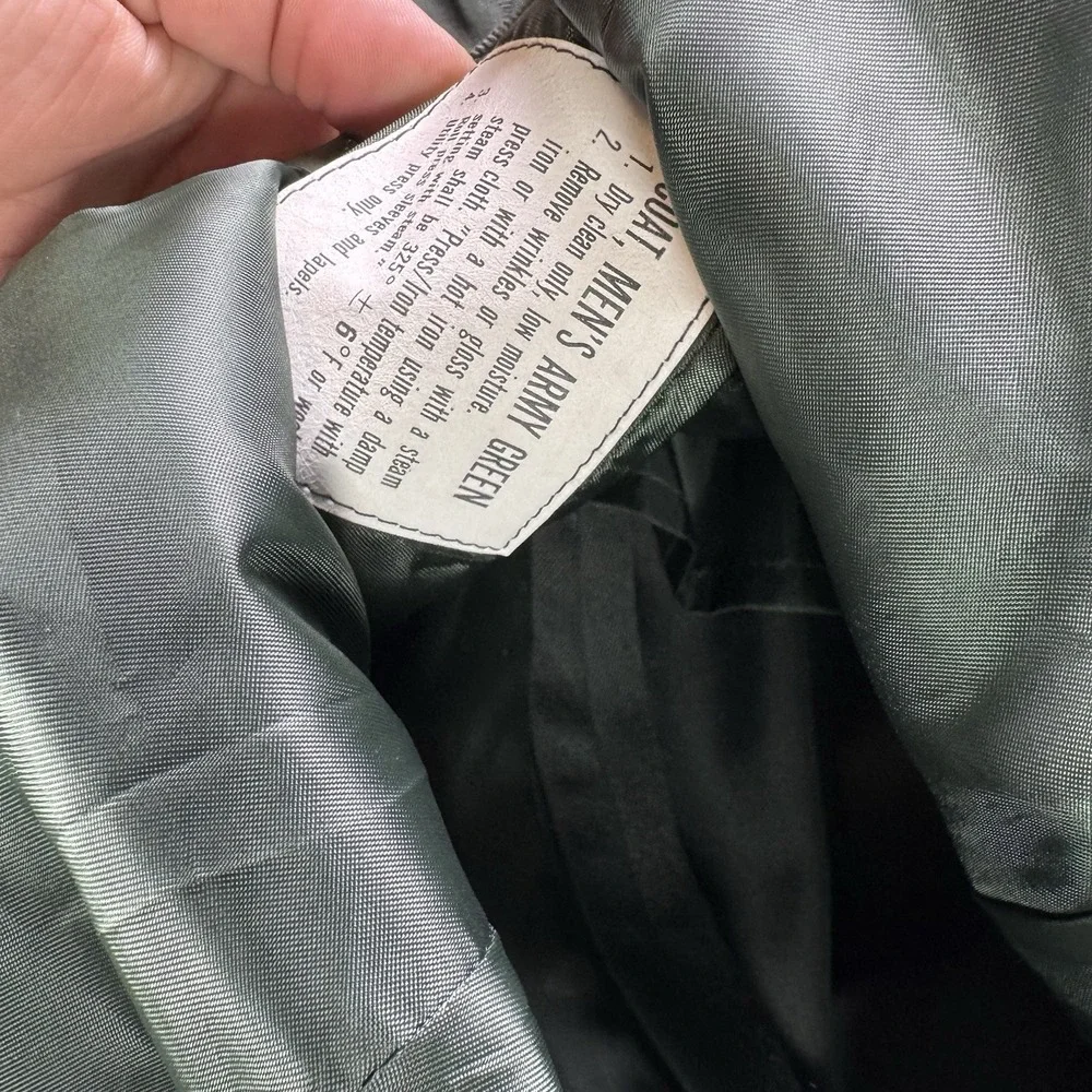 Vintage US Army Dress Uniform Coat Mens 42R Green Wool Blend Service Jacket NWT